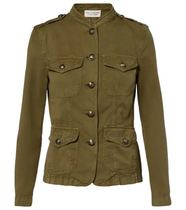Nili Lotan Mona cotton and linen jacket