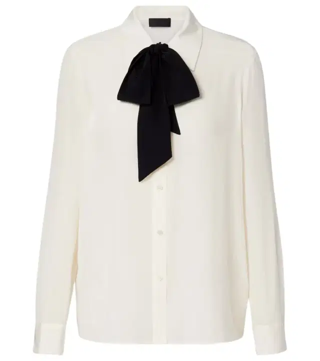 Hanford scarf-detail silk shirt