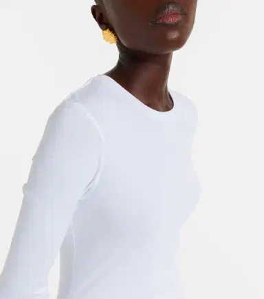 Nili Lotan Emilie cotton jersey T-shirt | Thumbnail 4