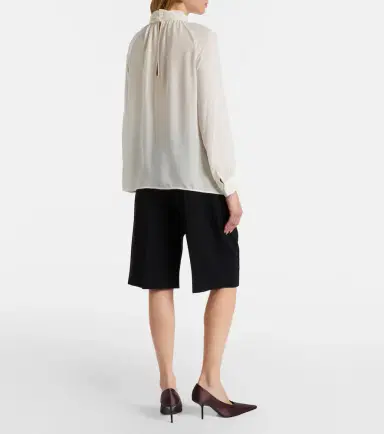 Nili Lotan Axelle silk georgette blouse | Thumbnail 2