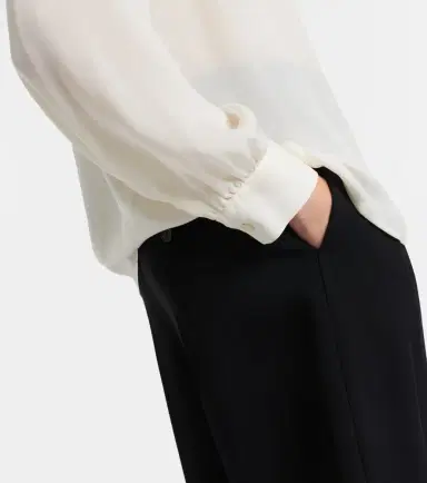 Nili Lotan Axelle silk georgette blouse | Thumbnail 4
