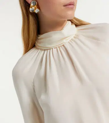 Nili Lotan Axelle silk georgette blouse | Thumbnail 7