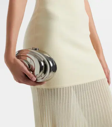 Simkhai Inez metallic clutch | Thumbnail 4