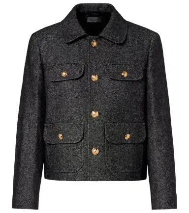 Nili Lotan Chamonix cotton and wool-blend jacket | Thumbnail 1 Nili Lotan Chamonix cotton and wool-blend jacket | Thumbnail 1