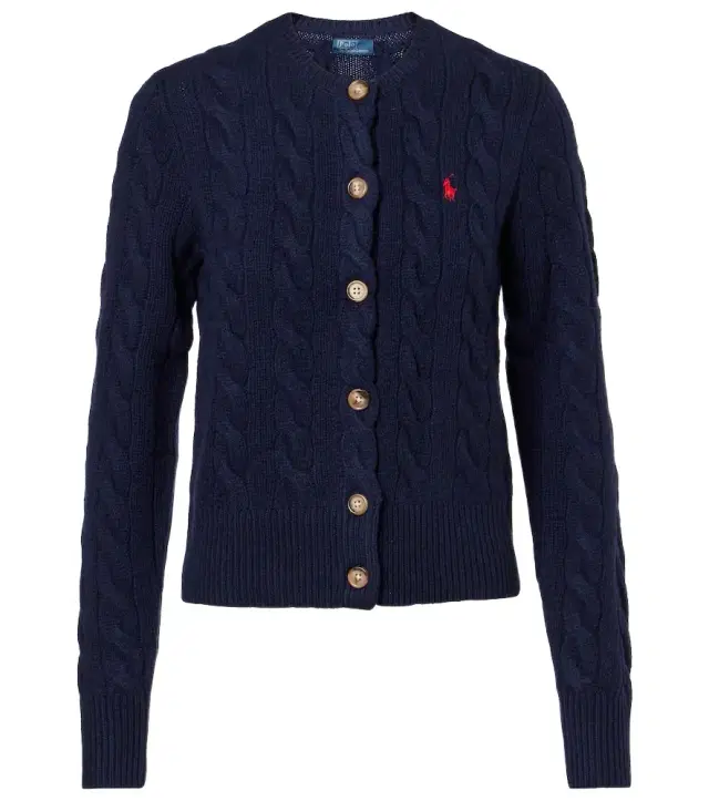 Polo Ralph Lauren Pony cable-knit wool and cashmere cardigan