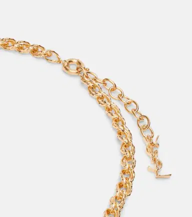 Saint Laurent Cassandre chain necklace | Thumbnail 3