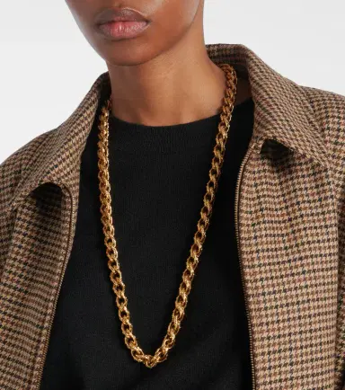 Saint Laurent Cassandre chain necklace | Thumbnail 4