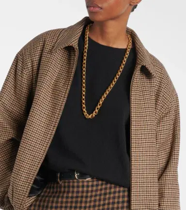 Saint Laurent Cassandre chain necklace | Thumbnail 5