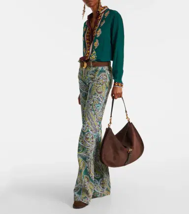 Etro Pony Small suede tote bag | Thumbnail 5