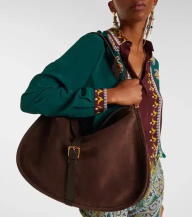 Etro Pony Small suede tote bag | Thumbnail 6