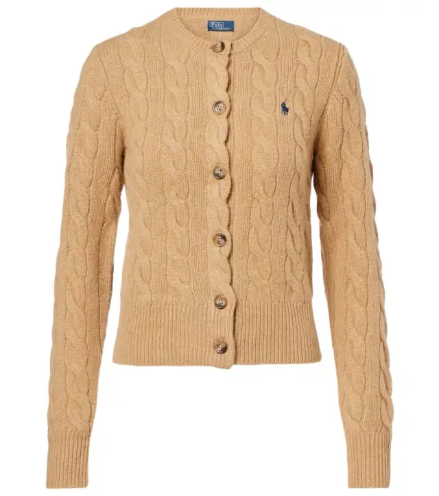 Polo Ralph Lauren Cable-knit wool and cashmere cardigan