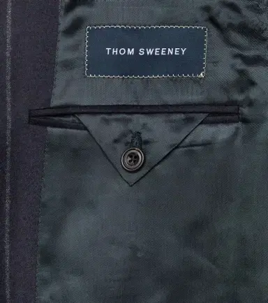 Thom Sweeney Chalk stripe wool and cashmere suit | Thumbnail 2
