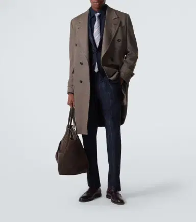 Thom Sweeney Chalk stripe wool and cashmere suit | Thumbnail 5
