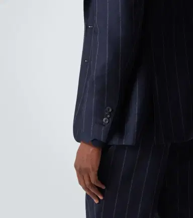 Thom Sweeney Chalk stripe wool and cashmere suit | Thumbnail 7