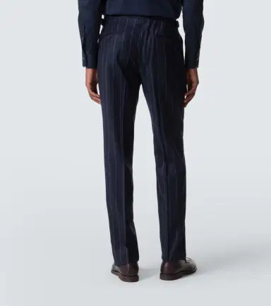 Thom Sweeney Chalk stripe wool and cashmere suit | Thumbnail 8