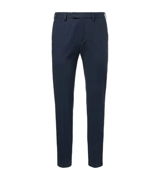 Cotton twill slim pants