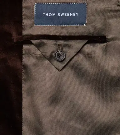 Thom Sweeney Cotton velvet blazer | Thumbnail 2