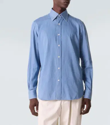 Thom Sweeney Denim shirt | Thumbnail 5 Thom Sweeney Denim shirt | Thumbnail 5
