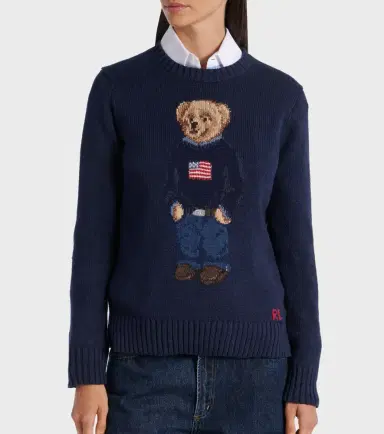 Polo Ralph Lauren Polo Bear intarsia cotton and linen sweater | Thumbnail 6