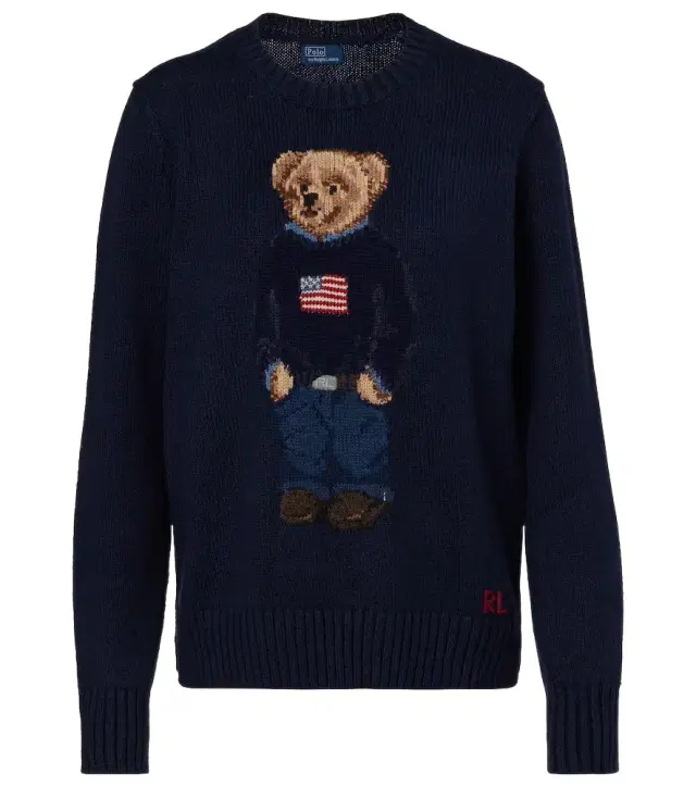 Polo Ralph Lauren Polo Bear intarsia cotton and linen sweater