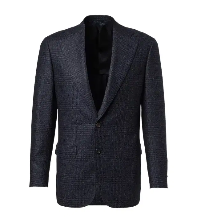 Thom Sweeney Checked wool and silk blazer