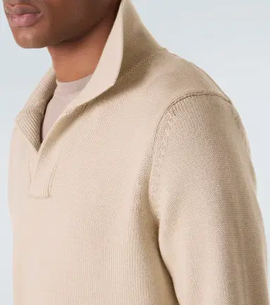 Thom Sweeney Wool polo sweater | Thumbnail 2