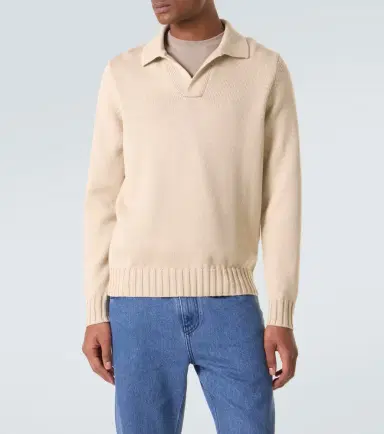 Thom Sweeney Wool polo sweater | Thumbnail 4