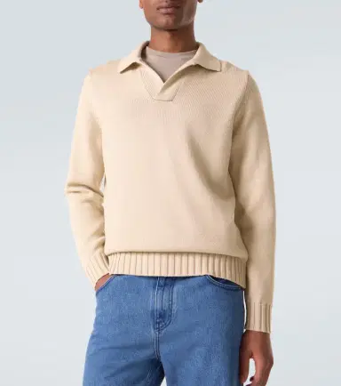Thom Sweeney Wool polo sweater | Thumbnail 6