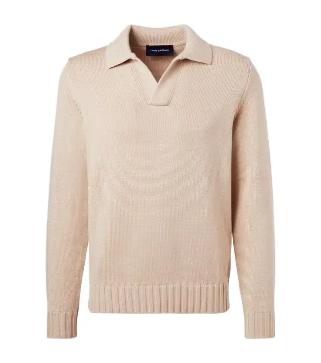 Wool polo sweater