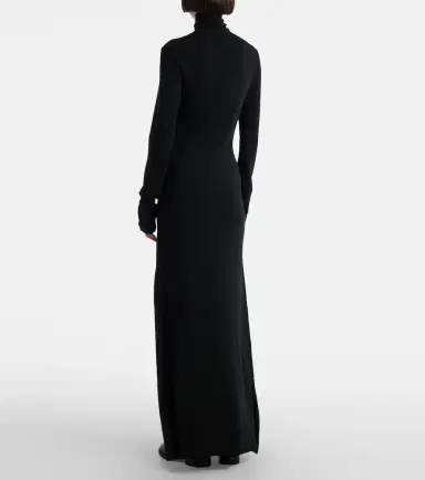 The Row Leoline turtleneck virgin wool maxi dress | Thumbnail 5