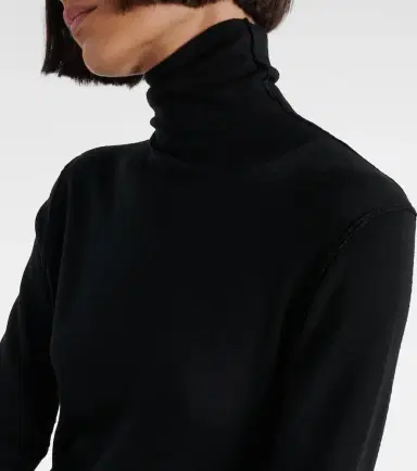 The Row Leoline turtleneck virgin wool maxi dress | Thumbnail 6