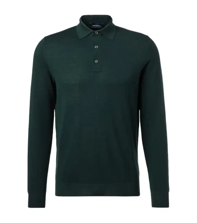 Wool polo sweater