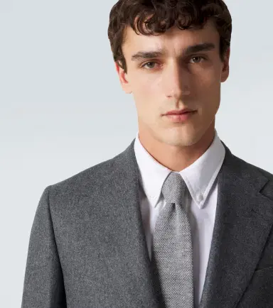 Thom Sweeney Knitted linen tie | Thumbnail 2 Thom Sweeney Knitted linen tie | Thumbnail 2