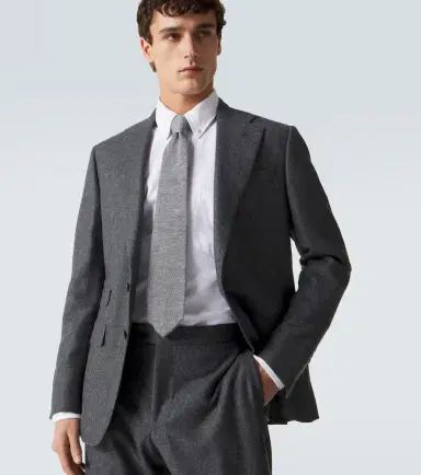 Thom Sweeney Knitted linen tie | Thumbnail 3 Thom Sweeney Knitted linen tie | Thumbnail 3