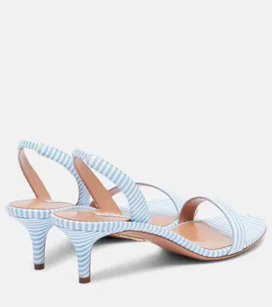 Aquazzura So Nude 50 striped sandals | Thumbnail 4