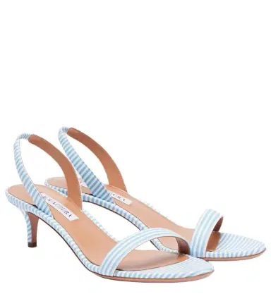 Aquazzura So Nude 50 striped sandals | Thumbnail 1