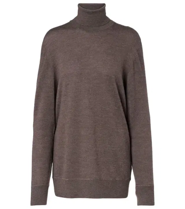 The Row Lizzy cashmere turtleneck sweater