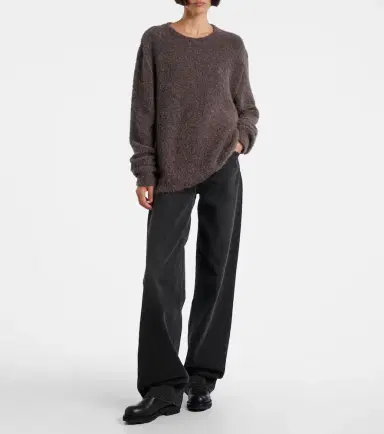 The Row Leorina cashmere, alpaca, and silk sweater | Thumbnail 3