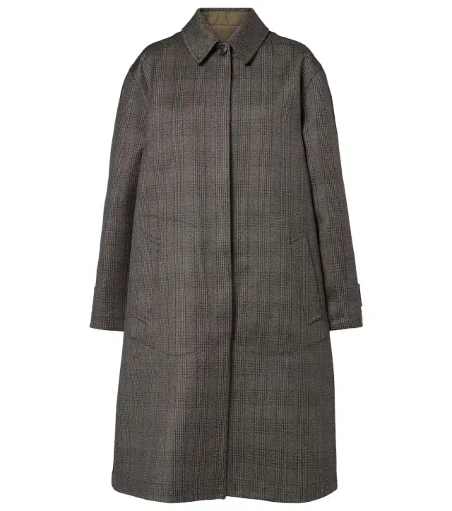 Palomar reversible wool and silk coat