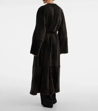 The Row Madelina belted shearling coat | Thumbnail 3 The Row Madelina belted shearling coat | Thumbnail 3