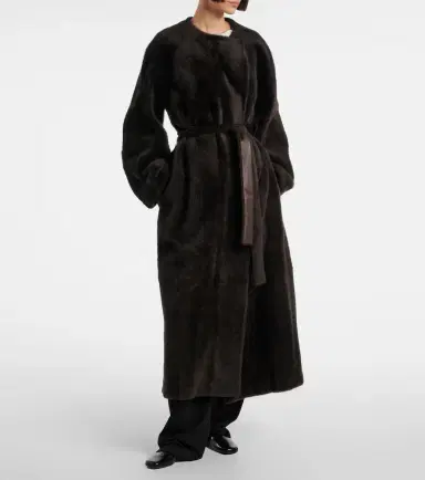 The Row Madelina belted shearling coat | Thumbnail 4 The Row Madelina belted shearling coat | Thumbnail 4