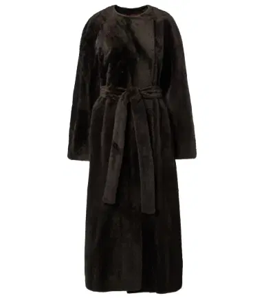 The Row Madelina belted shearling coat | Thumbnail 1 The Row Madelina belted shearling coat | Thumbnail 1