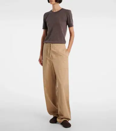 The Row Mende cotton and cashmere wide-leg pants | Thumbnail 2 The Row Mende cotton and cashmere wide-leg pants | Thumbnail 2