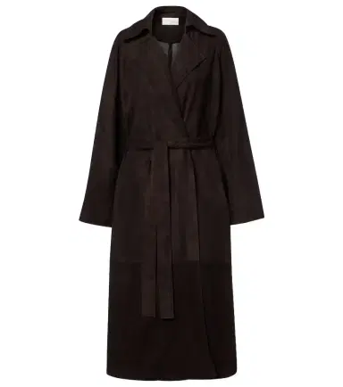 The Row Solana suede wrap coat | Thumbnail 1 The Row Solana suede wrap coat | Thumbnail 1