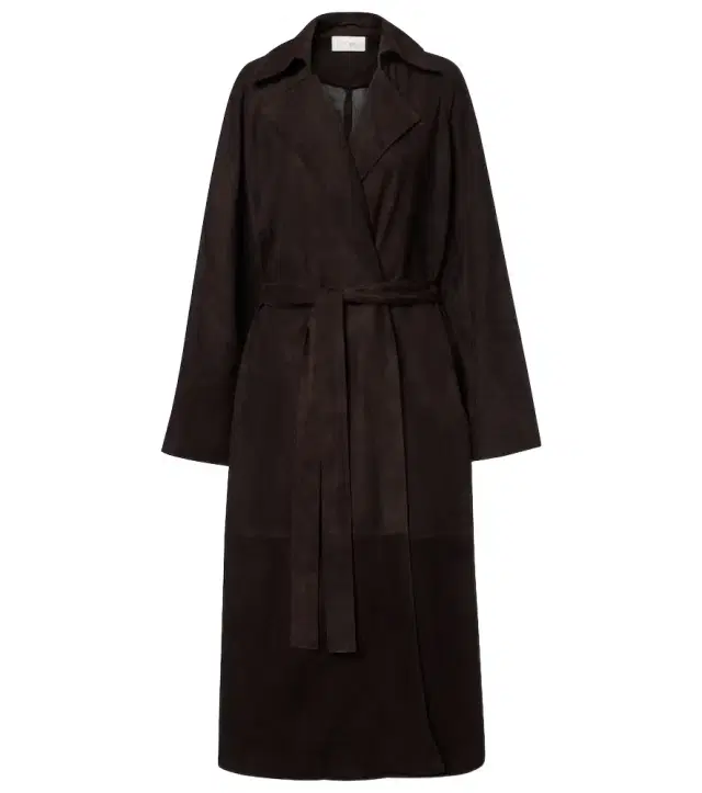 Solana suede wrap coat