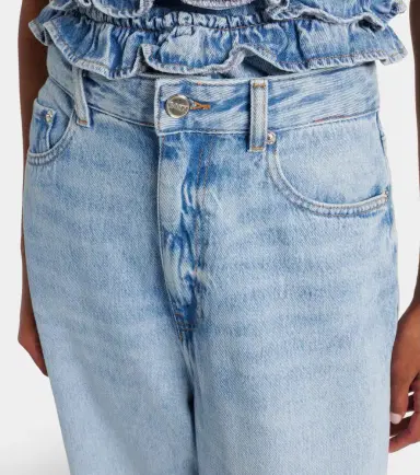 Ganni Mid-rise wide-leg jeans | Thumbnail 3