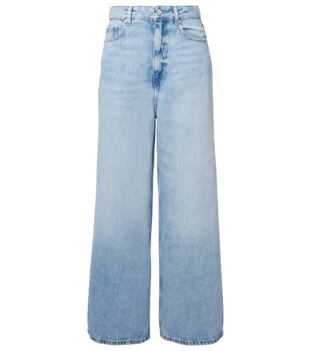 Ganni Mid-rise wide-leg jeans