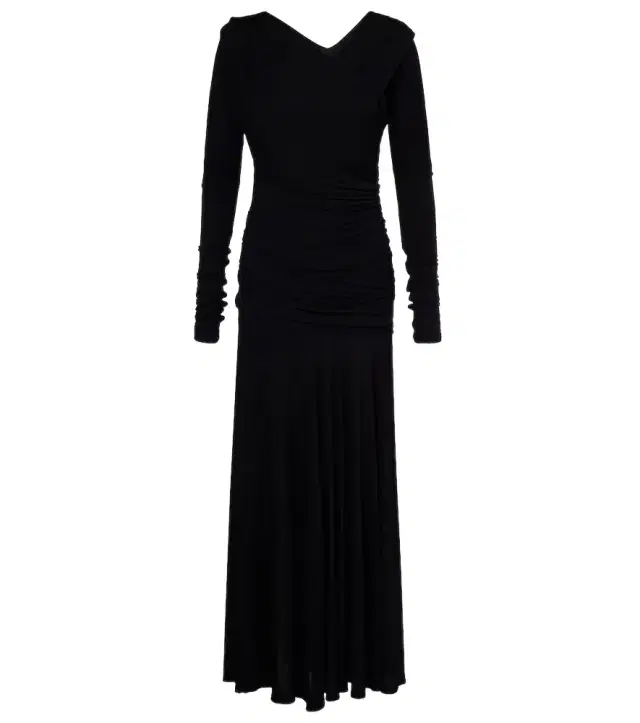 Ganni Ruched maxi dress