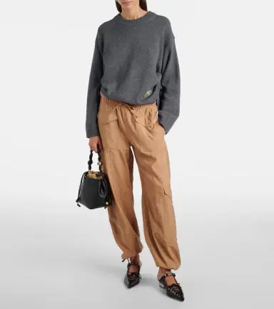 Ganni Logo wool-blend sweater | Thumbnail 2