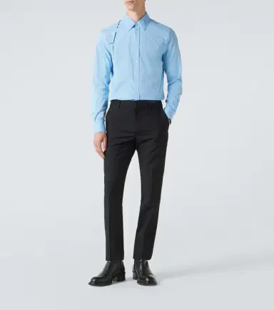 Alexander McQueen Cotton-blend poplin shirt | Thumbnail 2 Alexander McQueen Cotton-blend poplin shirt | Thumbnail 2